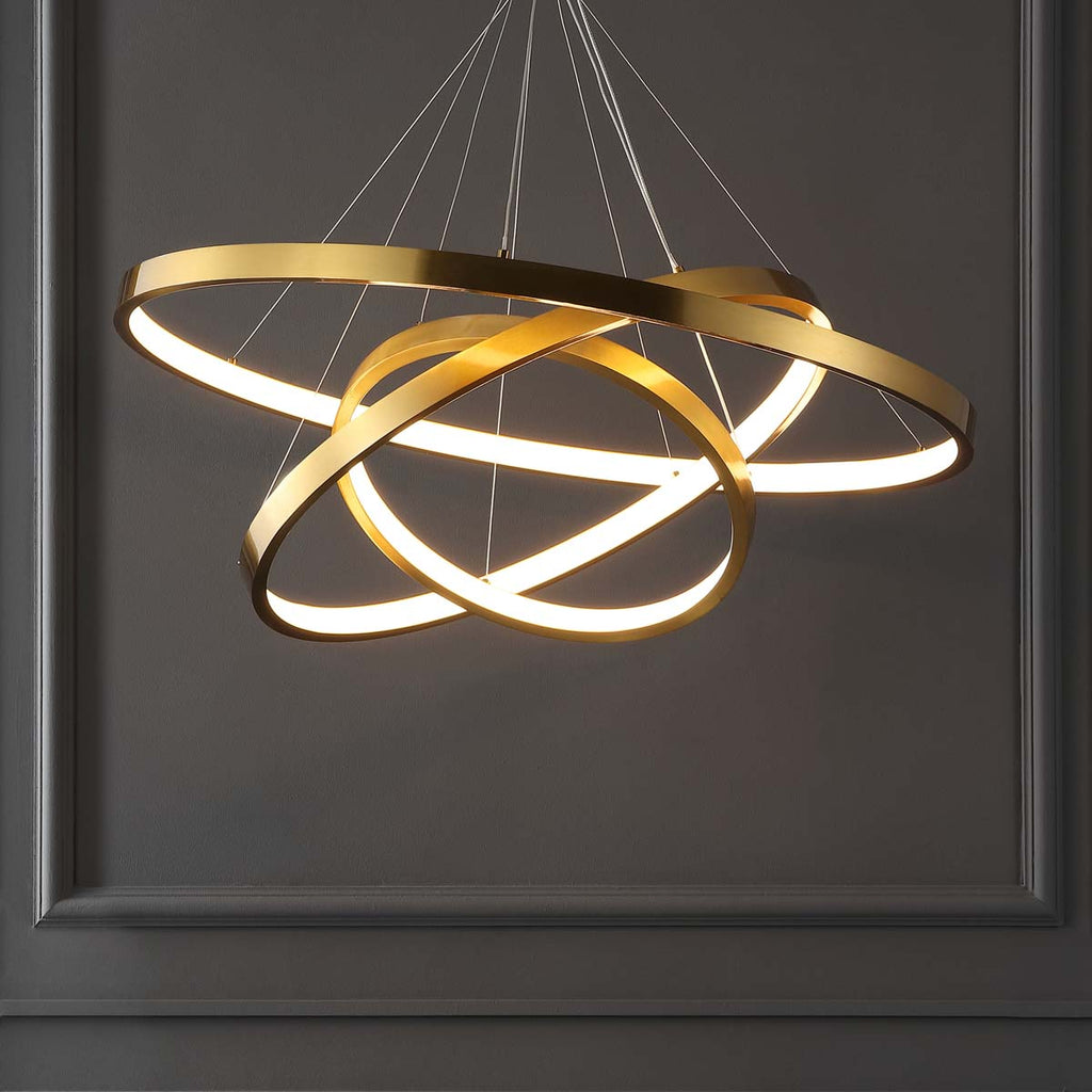 Safavieh Couture Meranda 3 Tier Chandelier - Gold