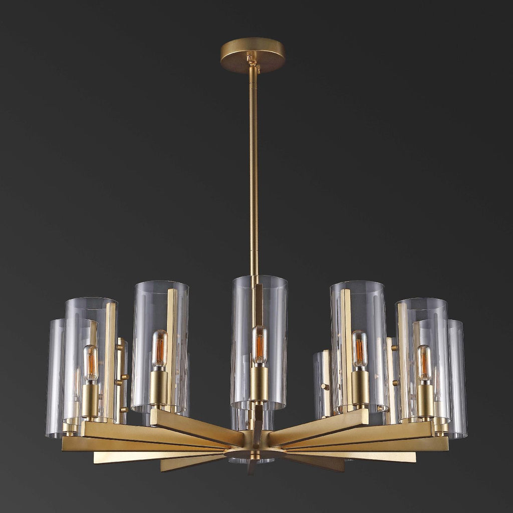 Safavieh Couture Benicio Gold Chandelier - Gold