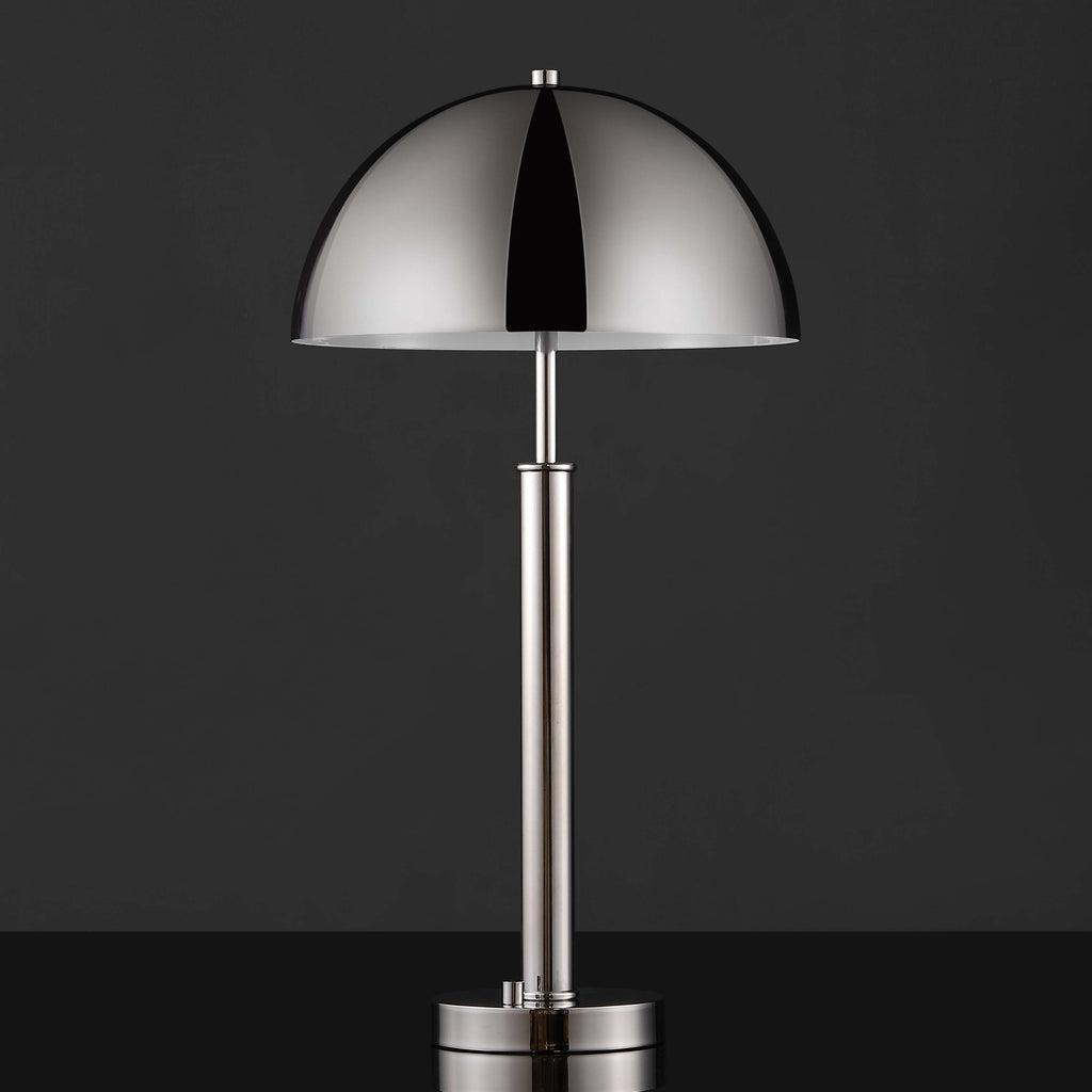 Safavieh Couture Harvey Metal Dome Table Lamp - Nickel