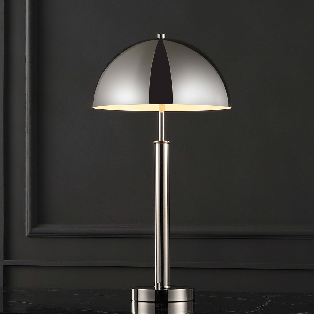 Safavieh Couture Harvey Metal Dome Table Lamp - Nickel