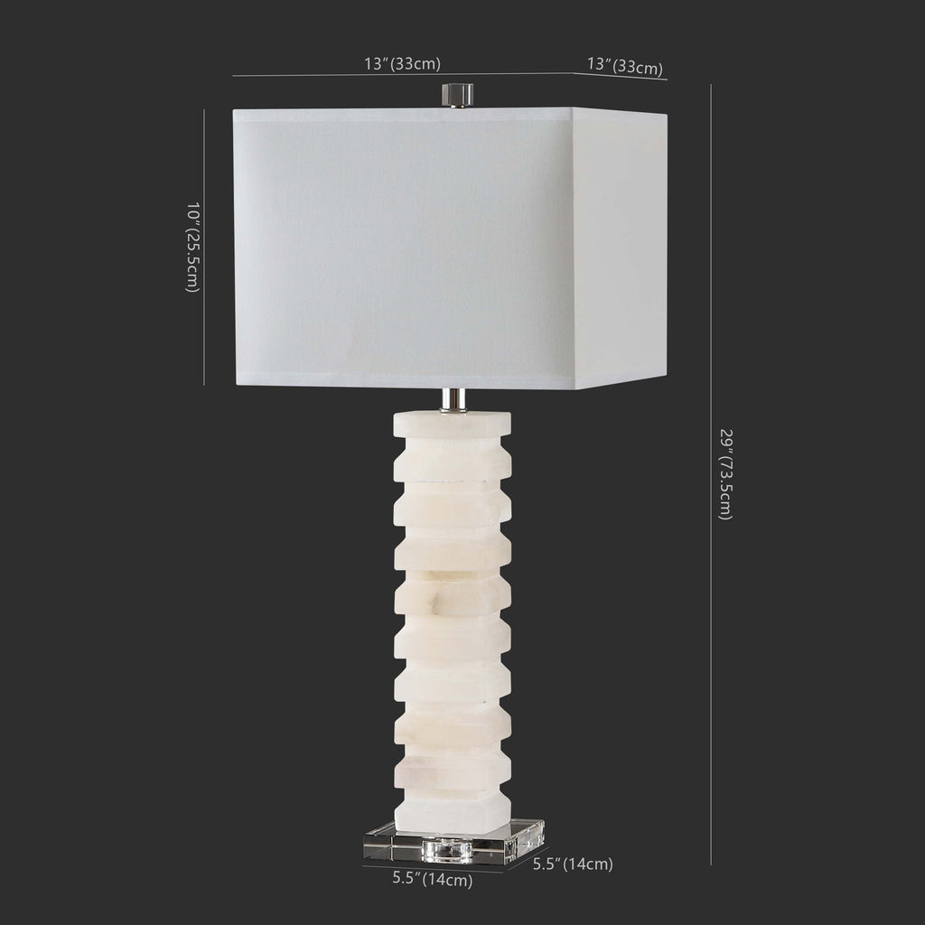 Safavieh Couture Anita Alabasyer Table Lamp -  White