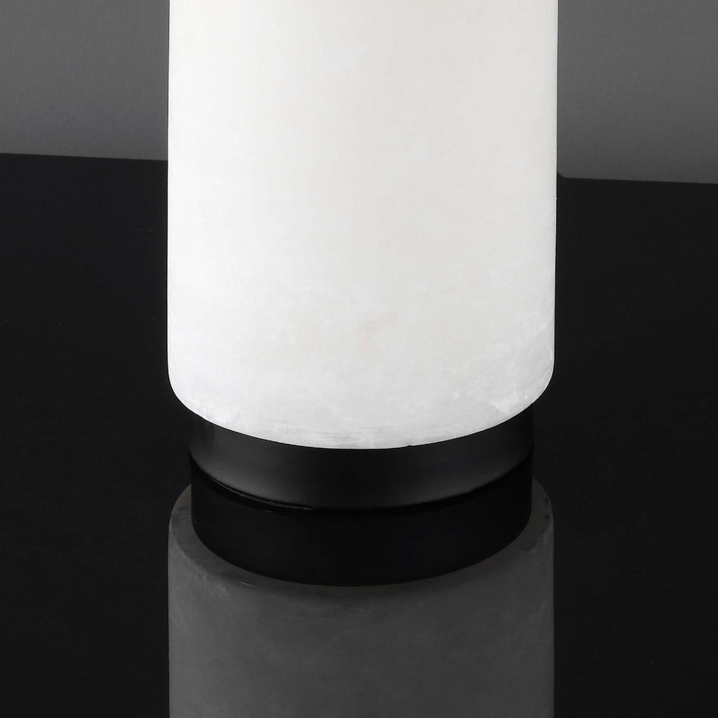 Safavieh Couture Sydni Alabaster Pillar Table Lamp -  White