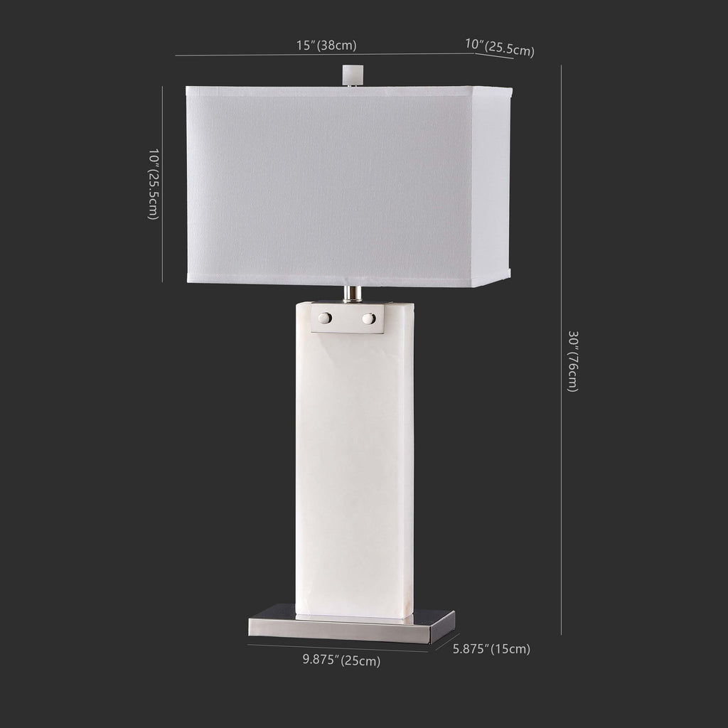 Safavieh Couture Morgen Alabaster Table Lamp - White