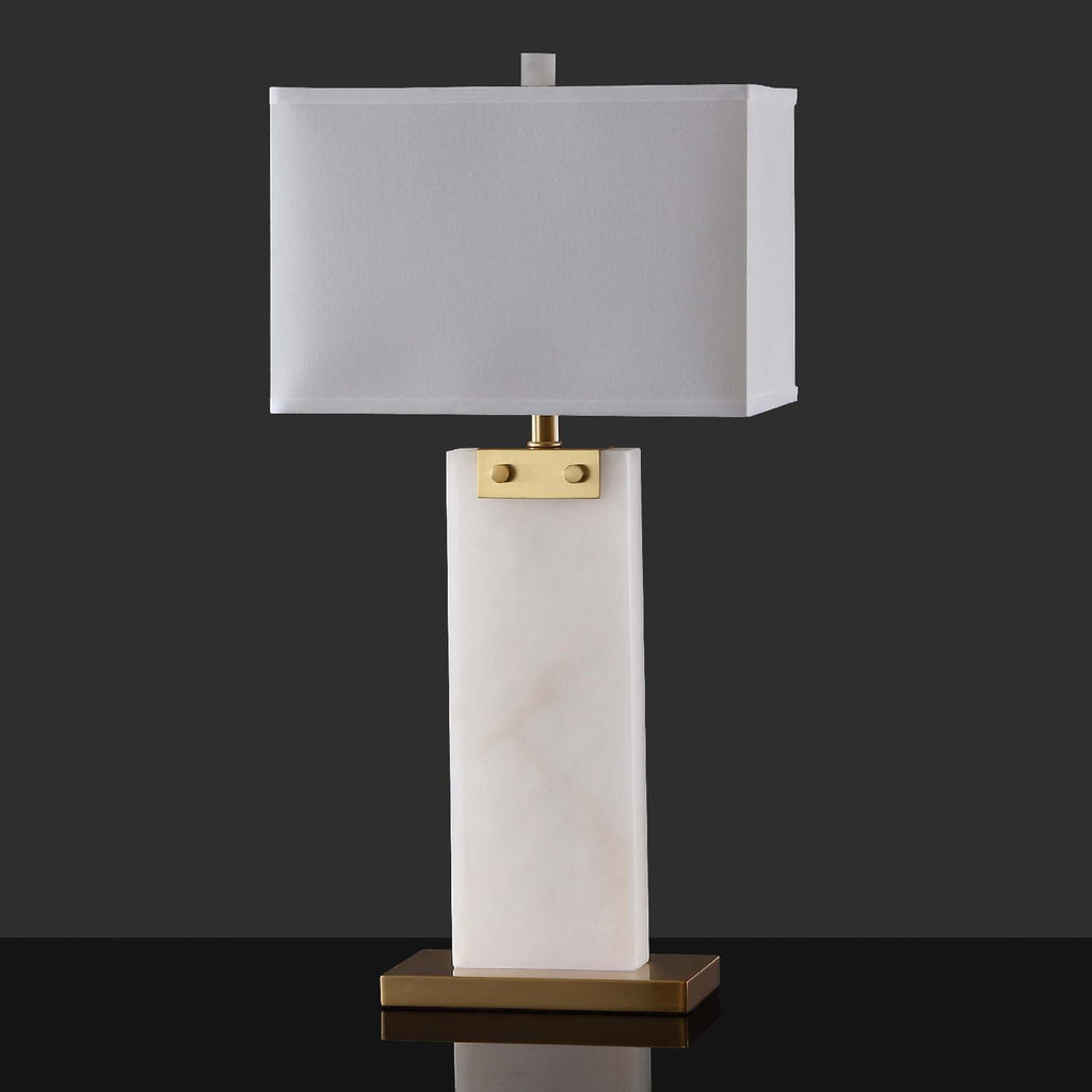 Safavieh Couture Morgen Alabaster Table Lamp - Gold / White