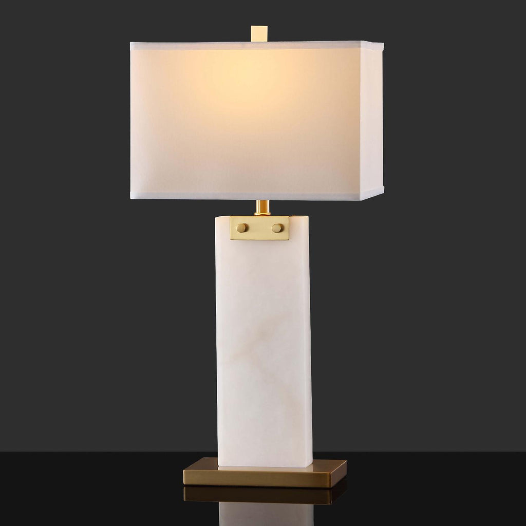 Safavieh Couture Morgen Alabaster Table Lamp - Gold / White