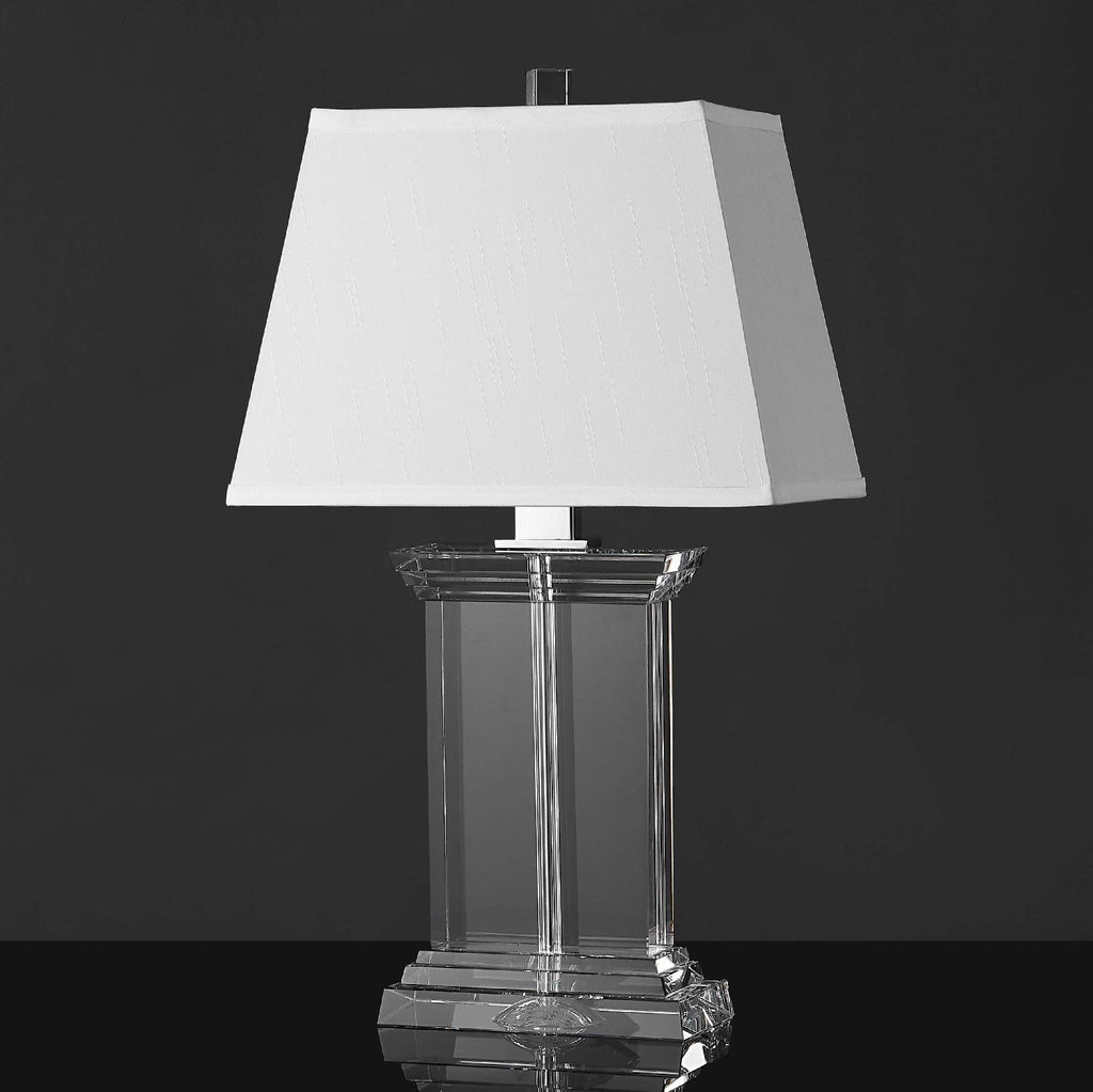 Safavieh Couture Schmidt Crystal Table Lamp - Clear / Chrome