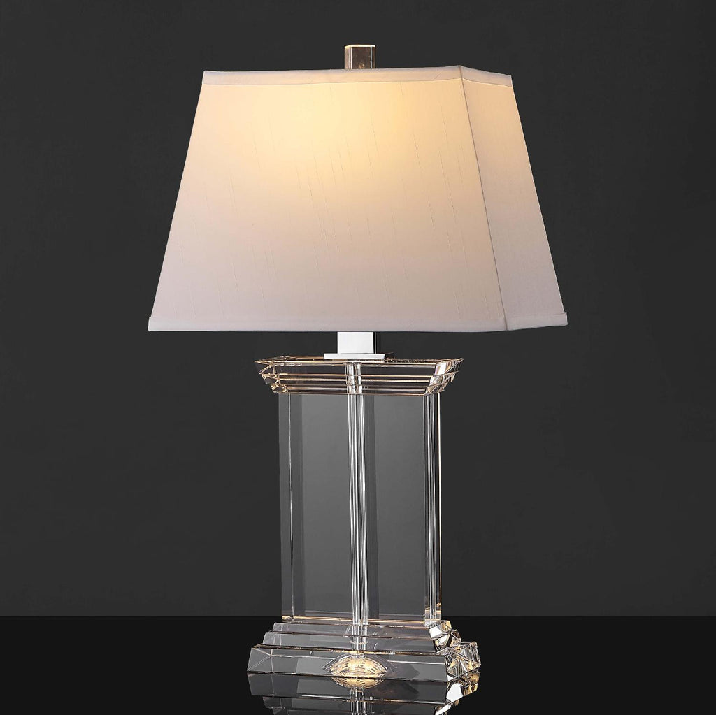 Safavieh Couture Schmidt Crystal Table Lamp - Clear / Chrome