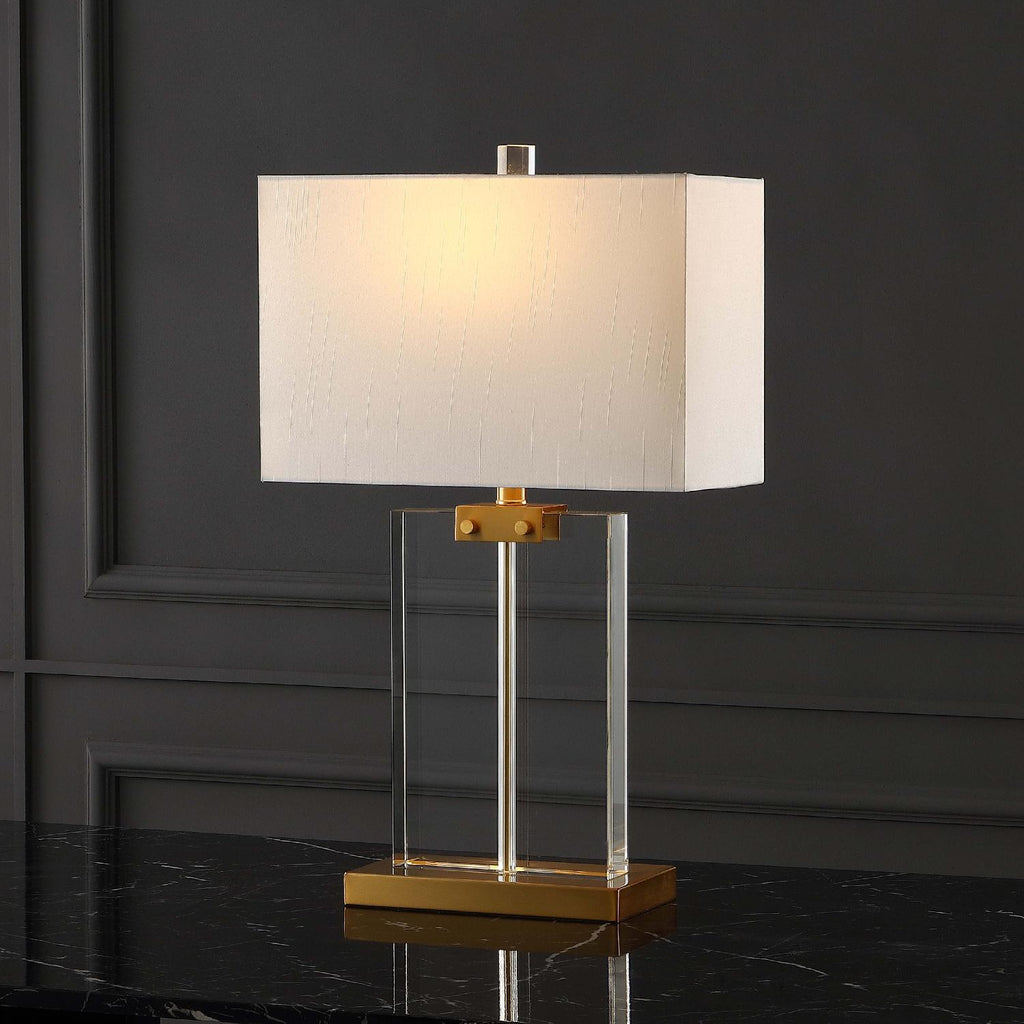 Safavieh Couture Maddock Crystal Table Lamp - Clear / Gold