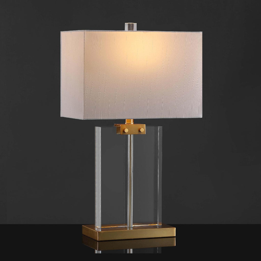 Safavieh Couture Maddock Crystal Table Lamp - Clear / Gold