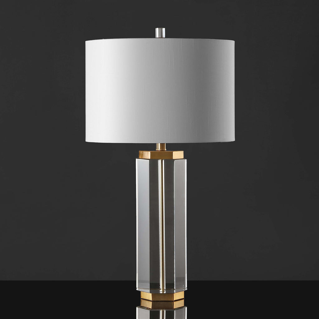 Safavieh Couture Roshan Crystal Table Lamp - Clear / Gold