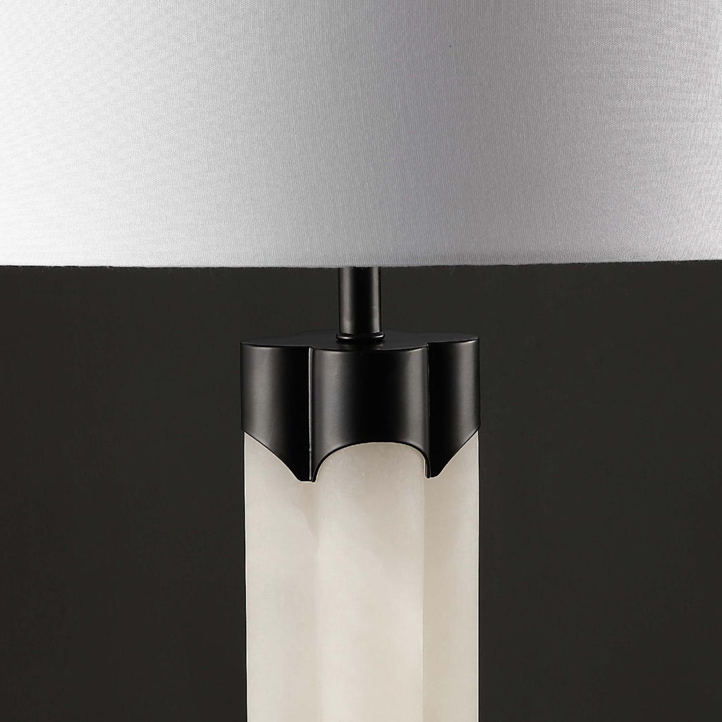 Safavieh Couture Chavez Alabaster Table Lamp - White / Black