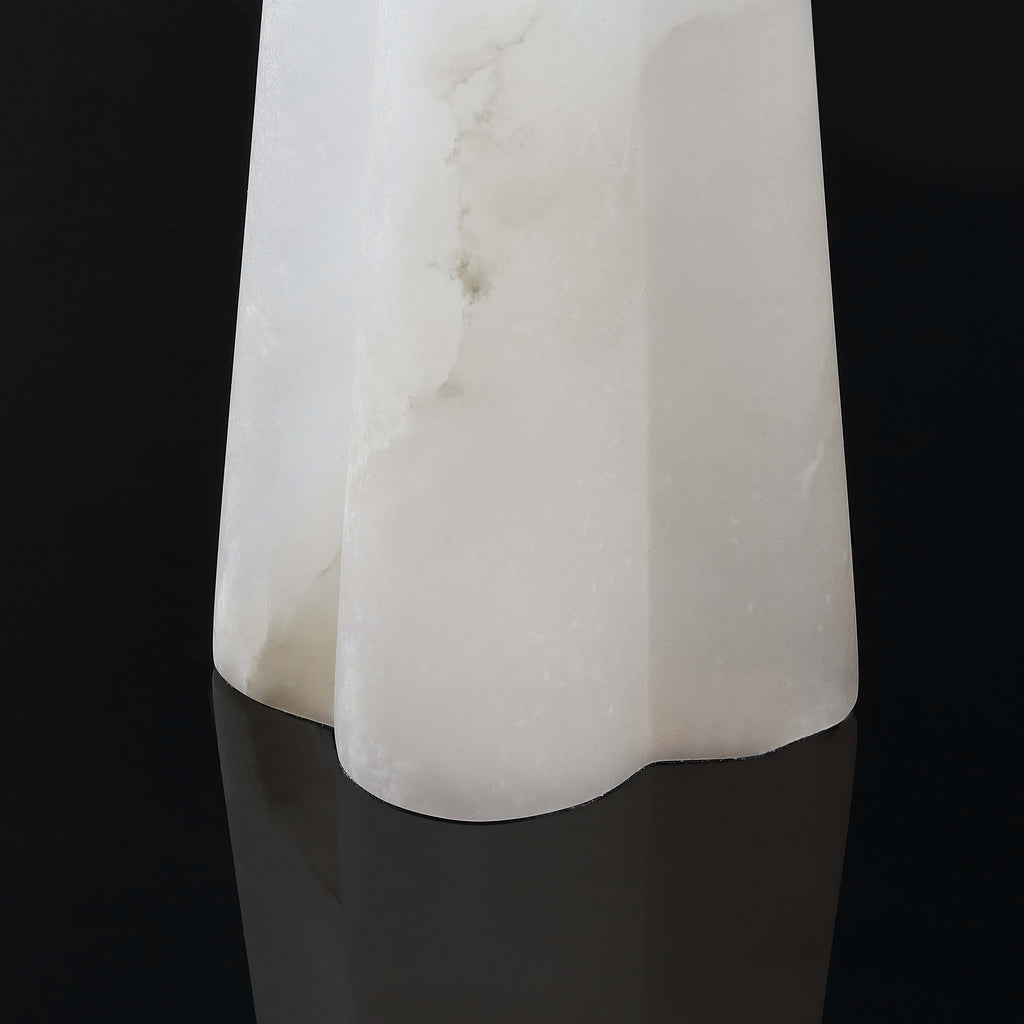 Safavieh Couture Aaron Alabaster Table Lamp - White / Gold