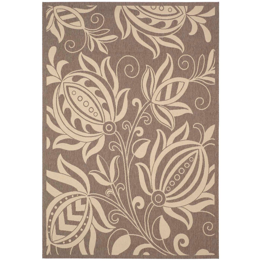 Safavieh Courtyard Rug Collection: CY2961-3009 - Brown / Natural