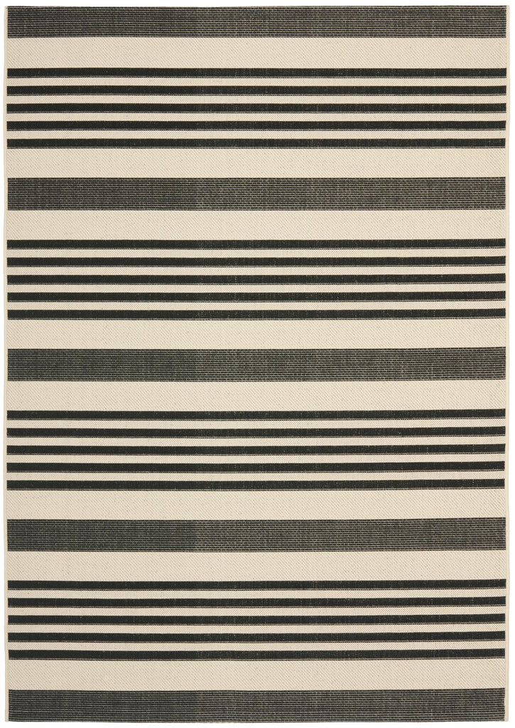 Safavieh Courtyard Rug Collection: CY6062-216 - Black / Bone