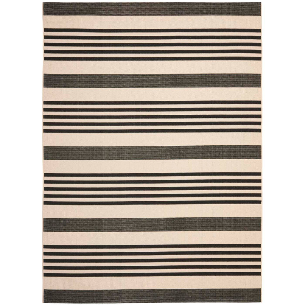 Safavieh Courtyard Rug Collection: CY6062-216 - Black / Bone