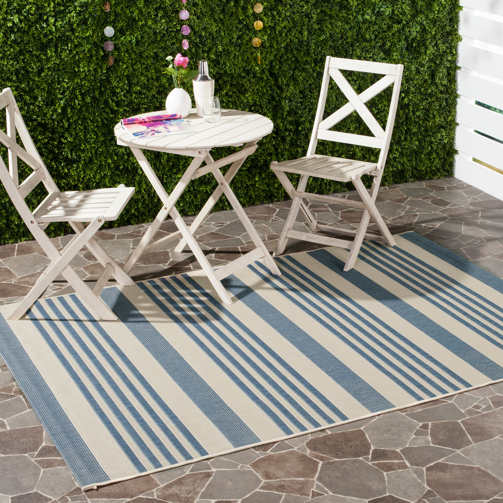 Safavieh Courtyard Rug Collection: CY6062-233 - Beige / Blue