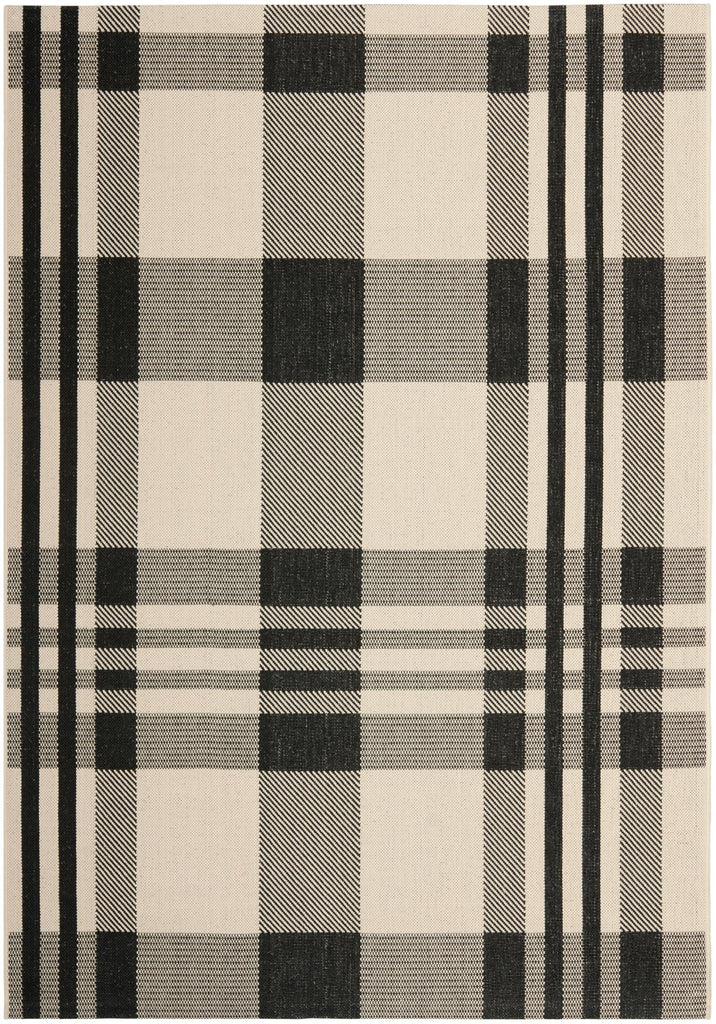 Contemporary Area Rug, CY6201-216, 120 X 180 cm in Black / Bone