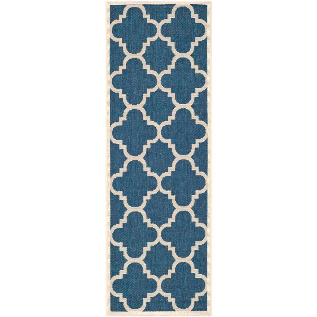 Safavieh Courtyard Rug Collection CY6243-268 - Navy / Beige