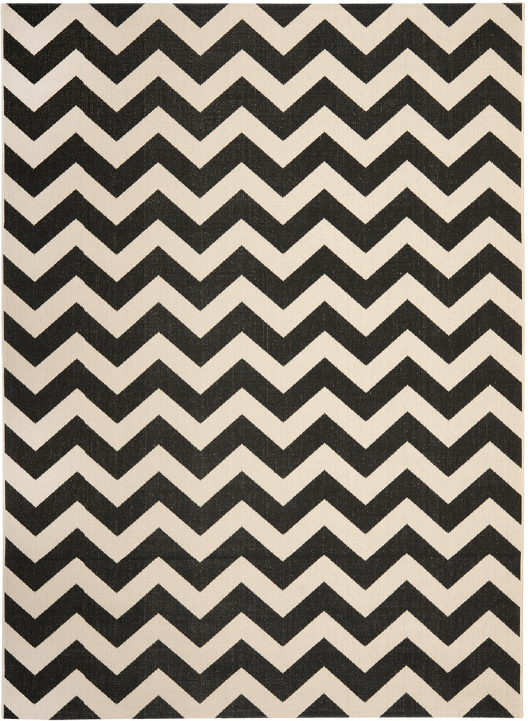 Contemporary Area Rug, CY6244-256, 120 X 180 cm in Black / Beige