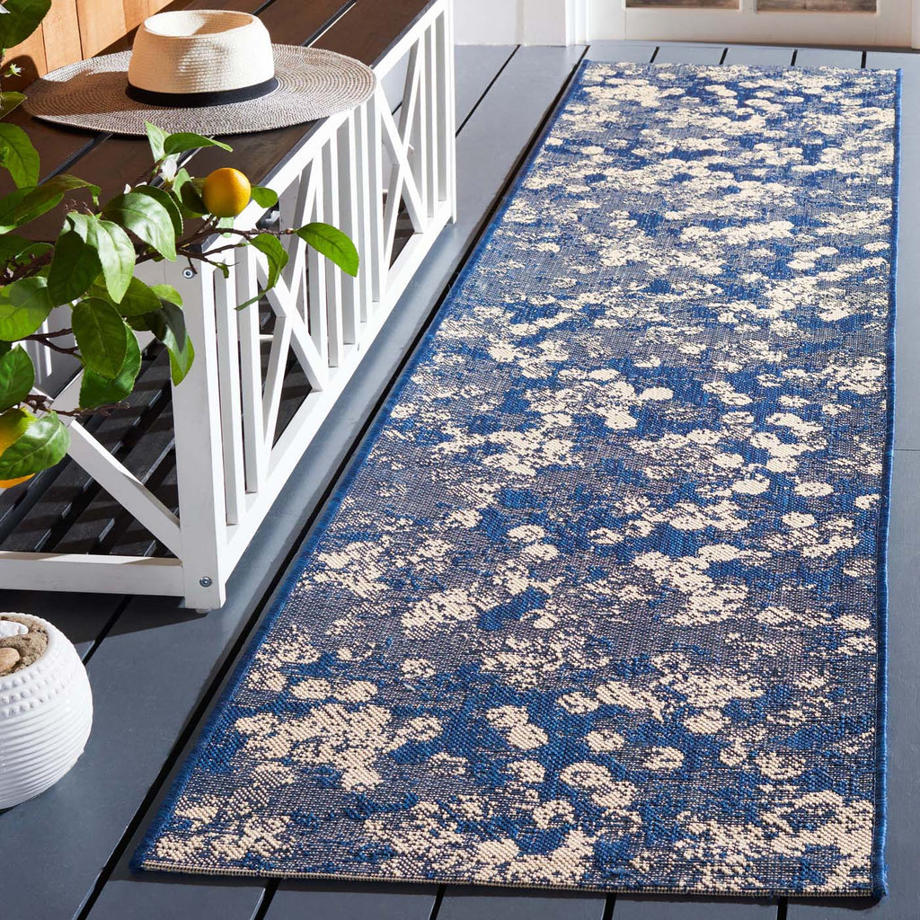 Safavieh Courtyard Rug Collection: CY6333-25821 - Navy / Beige