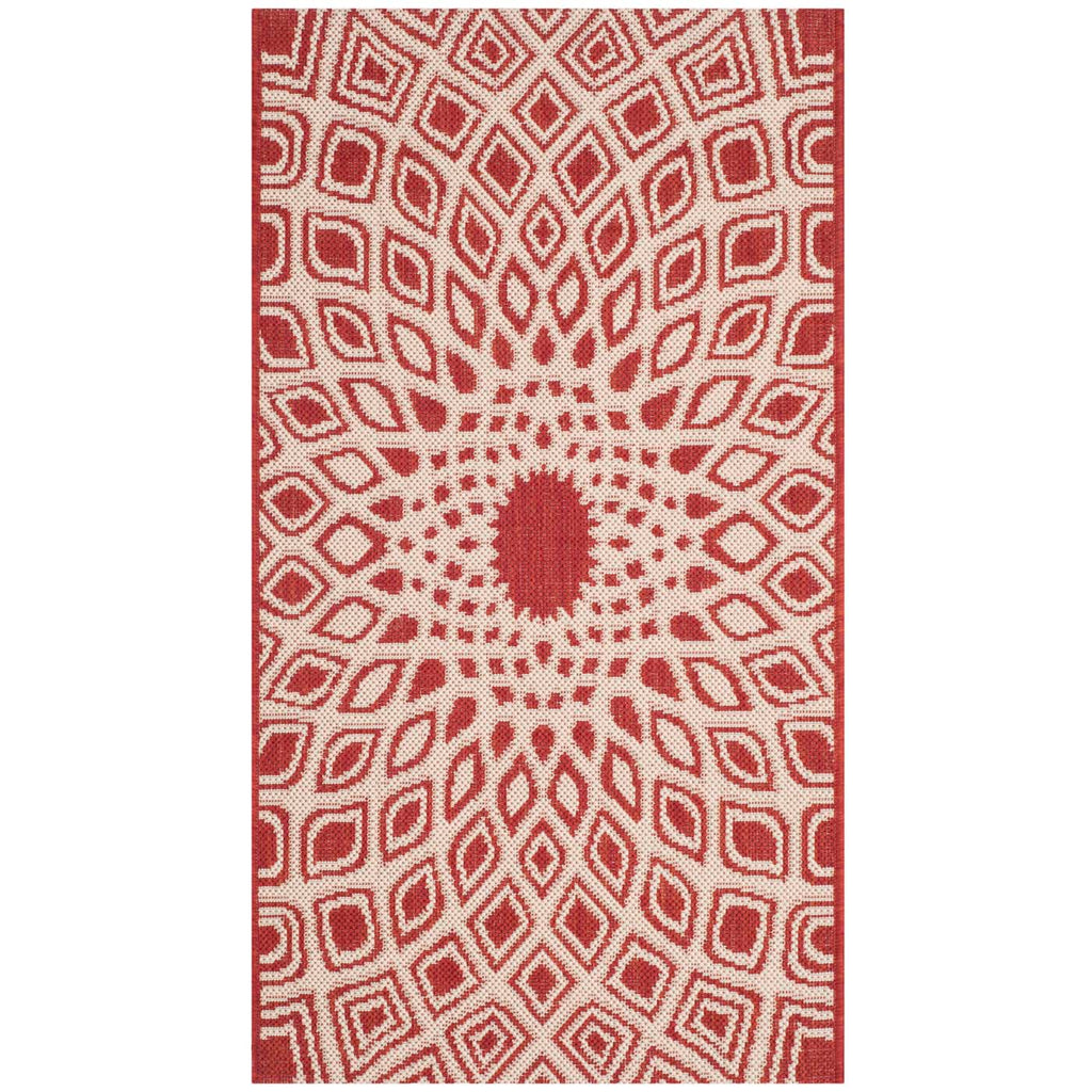 Safavieh Courtyard Rug Collection: CY6616-23821 - Red / Beige