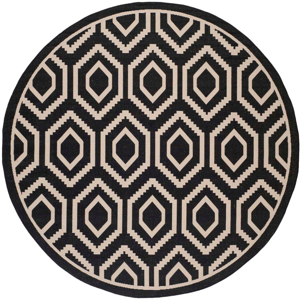 Safavieh Courtyard Rug Collection: CY6902-266 - Black / Beige