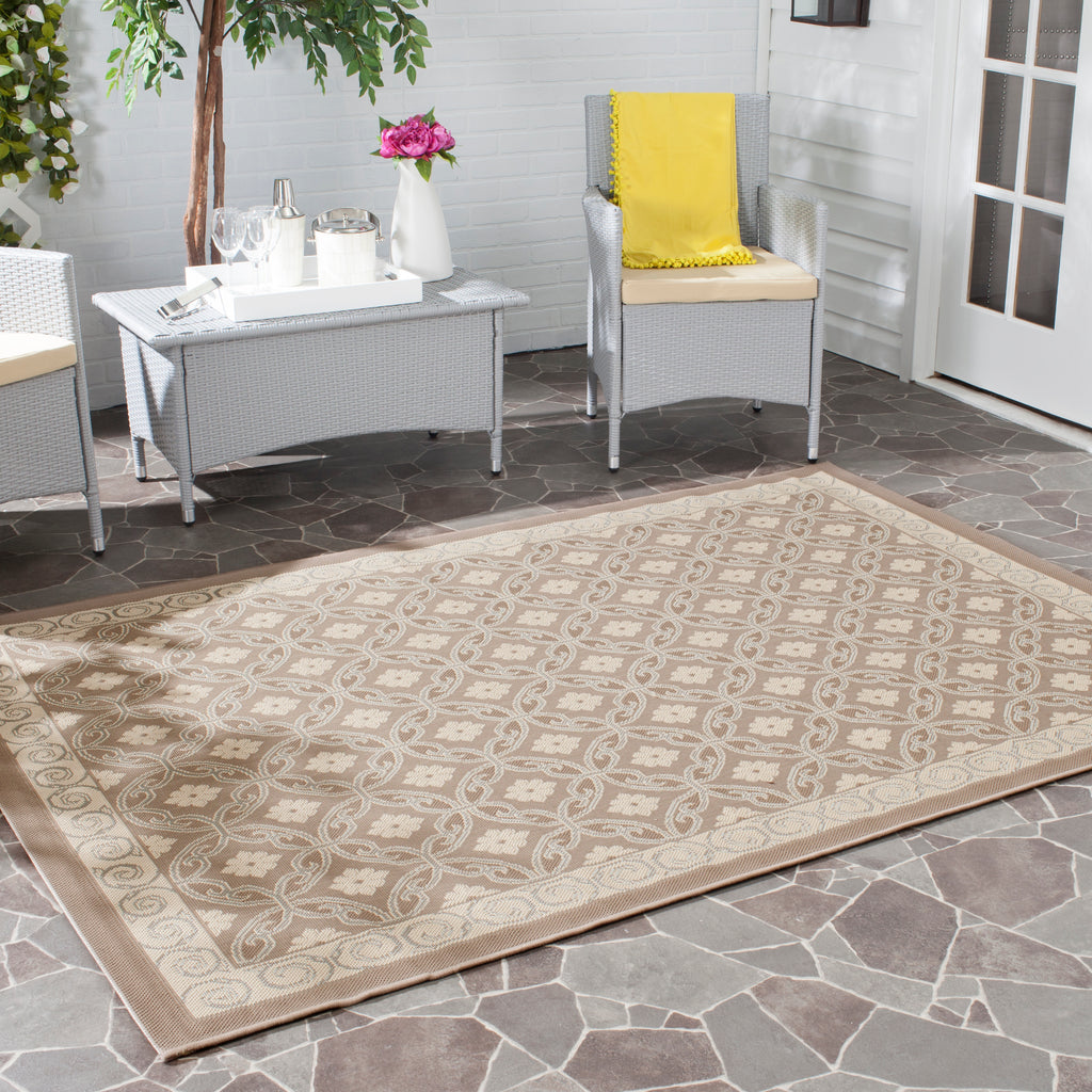 Contemporary Area Rug, CY7810-97A18, 120 X 180 cm in Dark Beige / Light Beige