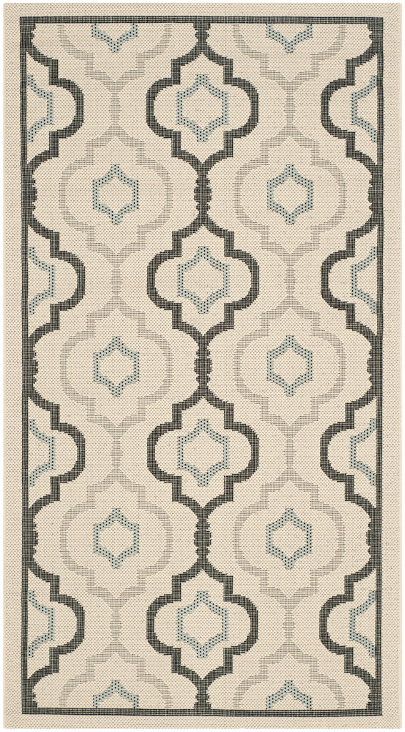 Contemporary Area Rug, CY7938-256A18, 90 X 150 cm in Beige / Black