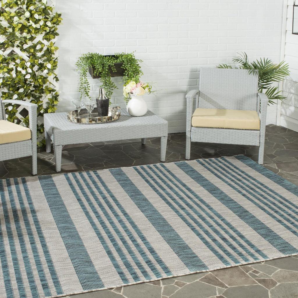 Contemporary Area Rug, CY8062-37212, 243 X 335 cm in Grey / Blue