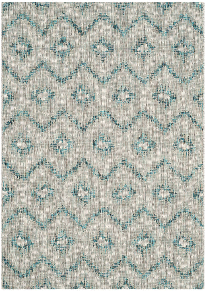 Contemporary Accent Rug, CY8463-37212, 60 X 109 cm in Grey / Blue