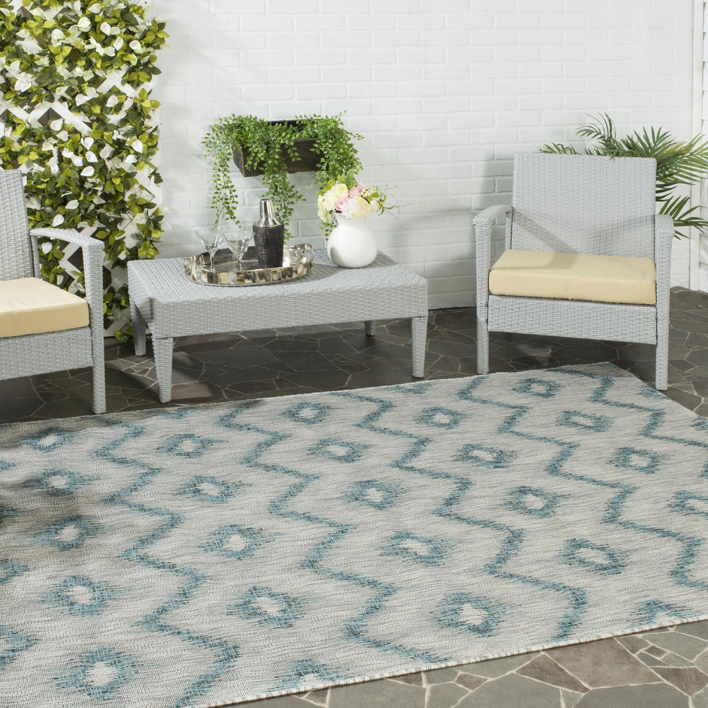 Contemporary Area Rug, CY8463-37212, 120 X 180 cm in Grey / Blue