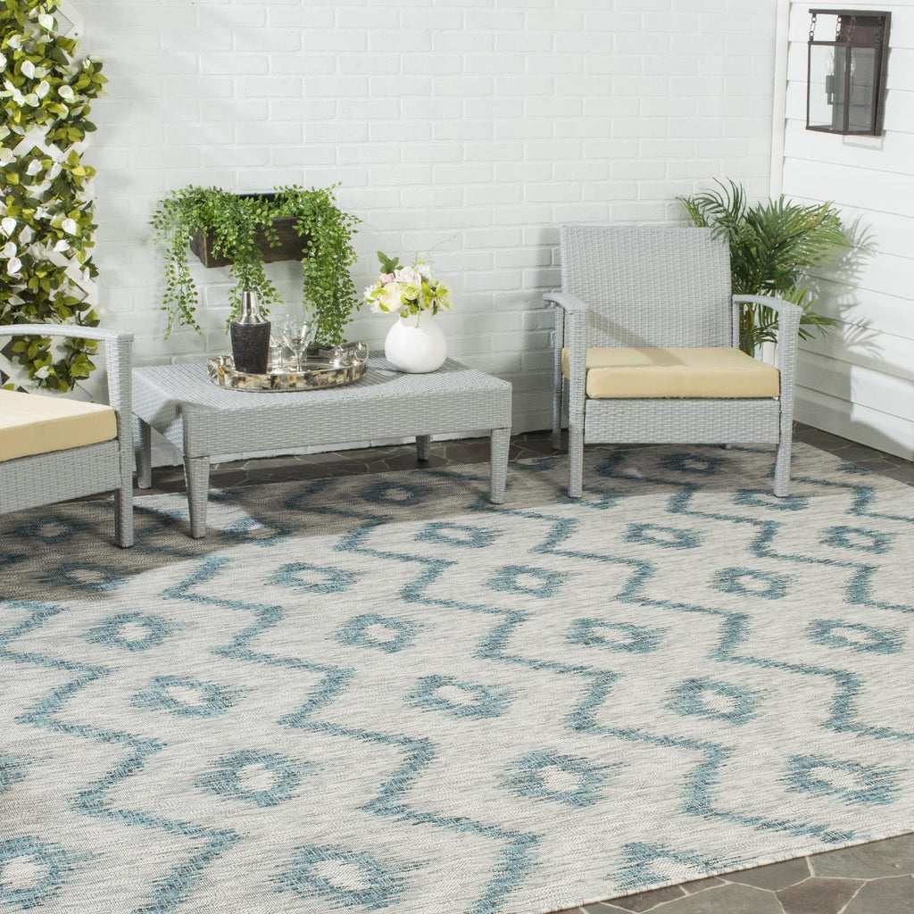 Contemporary Area Rug, CY8463-37212, 243 X 335 cm in Grey / Blue