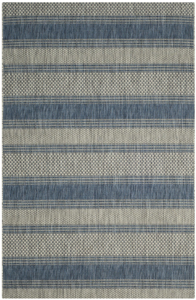 Contemporary Area Rug, CY8464-36812, 160 X 230 cm in Grey / Navy