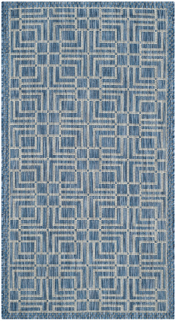 Contemporary Area Rug, CY8467-36821, 90 X 150 cm in Navy / Grey