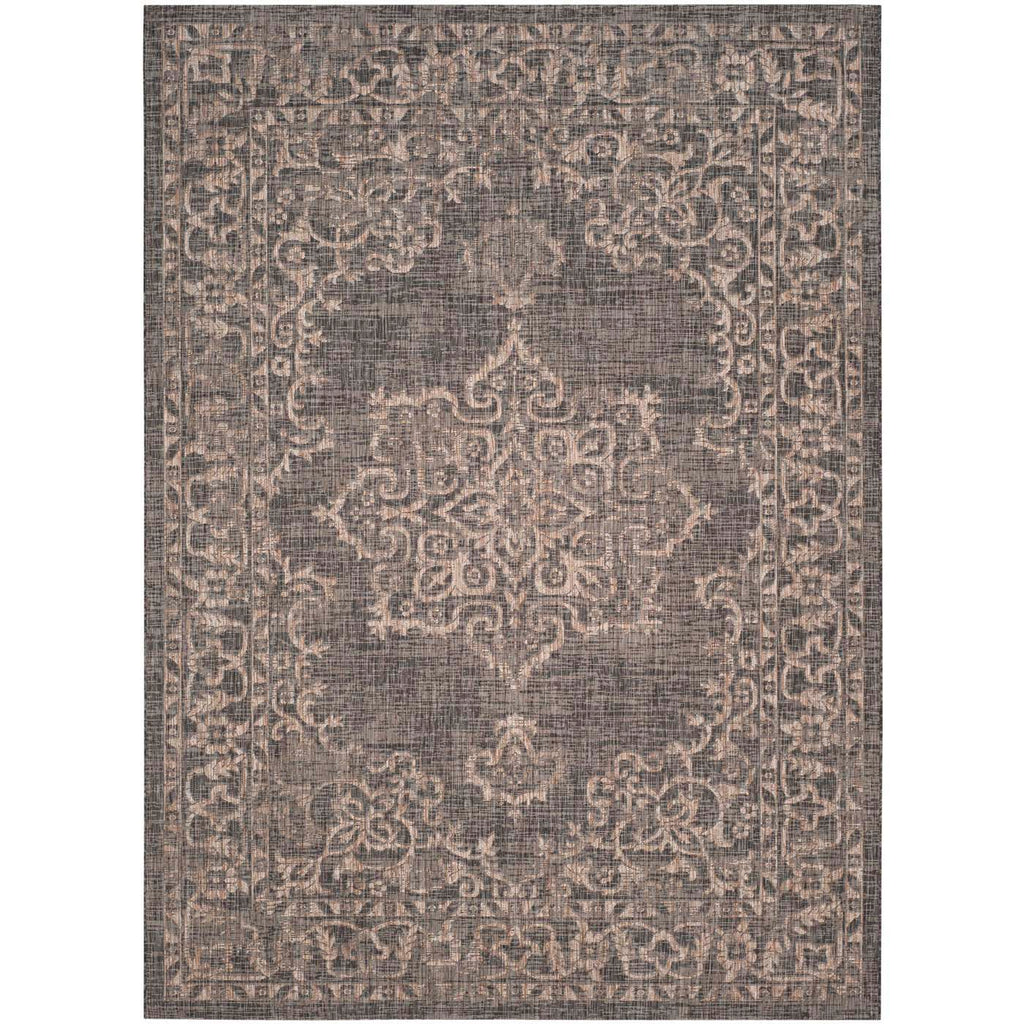 Safavieh Courtyard Rug Collection: CY8481-37321 - Black / Natural