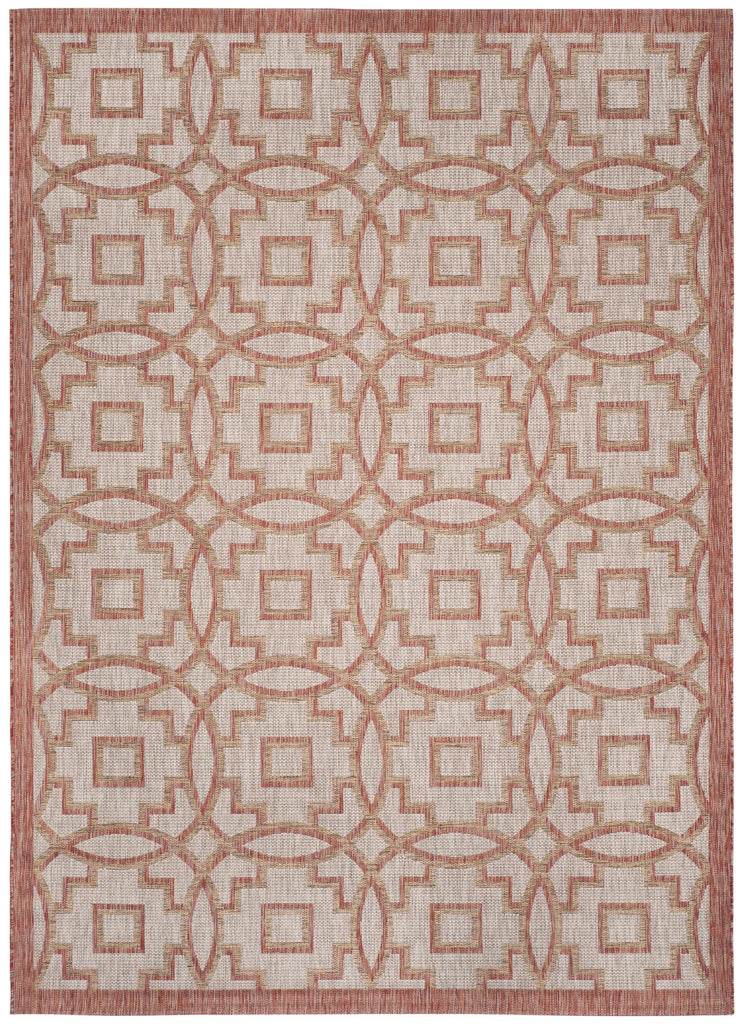 Contemporary Area Rug, CY8499-36512, 243 X 335 cm in Beige / Red