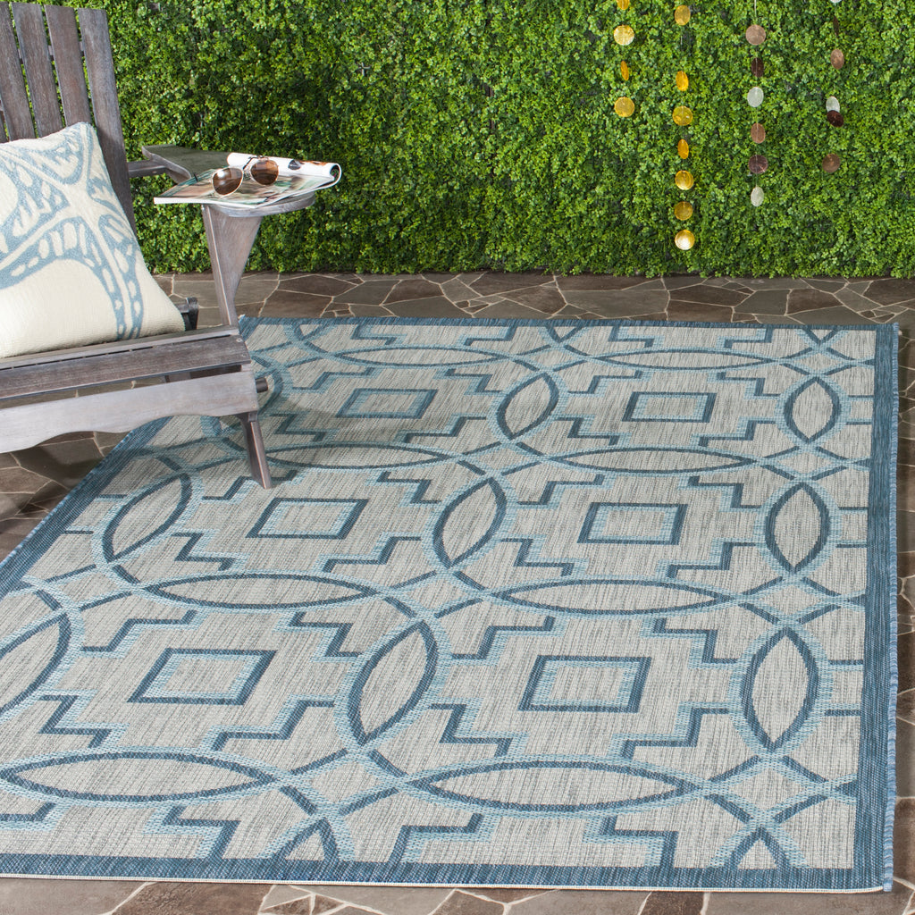 Contemporary Area Rug, CY8499-36812, 160 X 230 cm in Grey / Navy