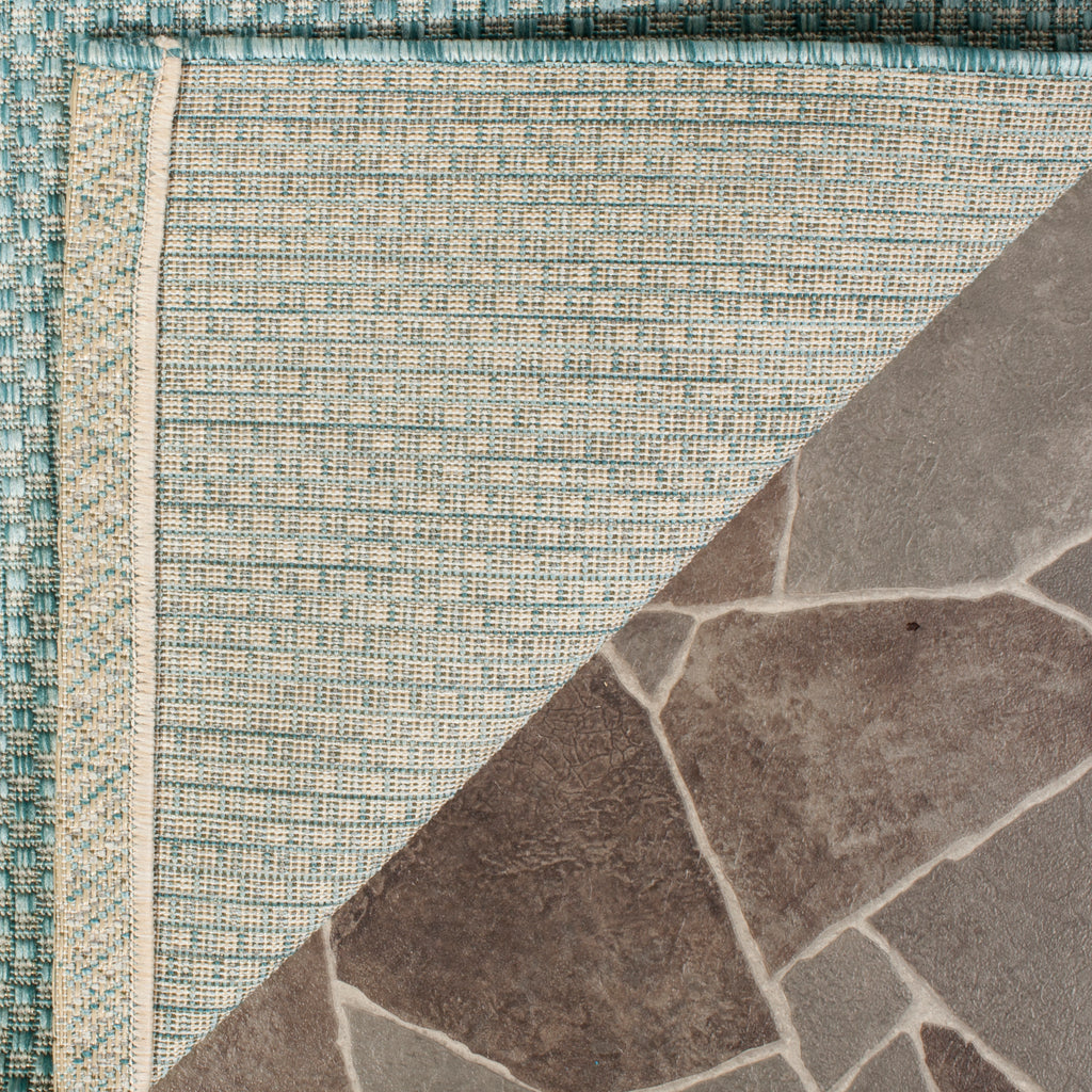 Contemporary Area Rug, CY8521-37121, 120 X 180 cm in Aqua / Grey