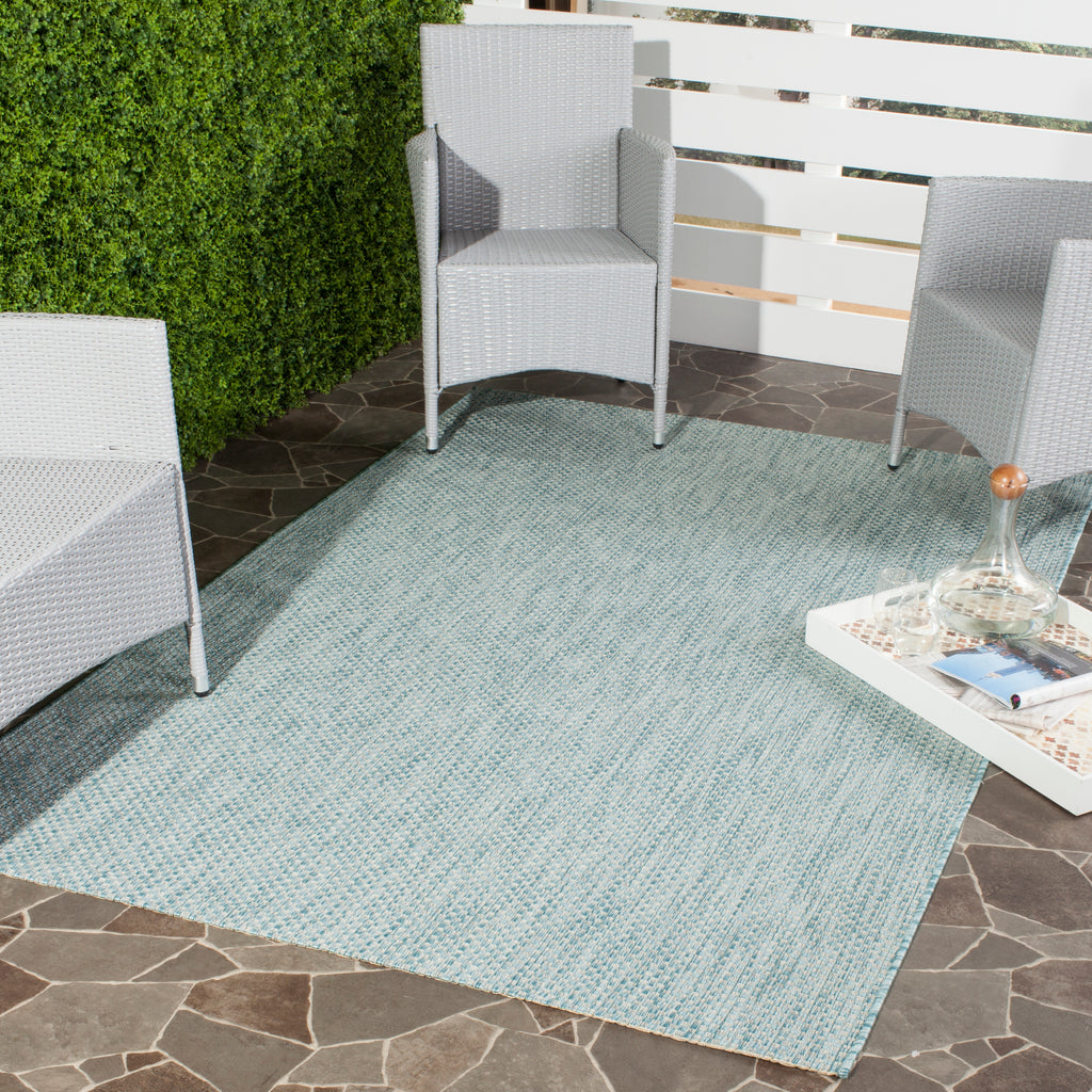 Contemporary Area Rug, CY8521-37121, 120 X 180 cm in Aqua / Grey