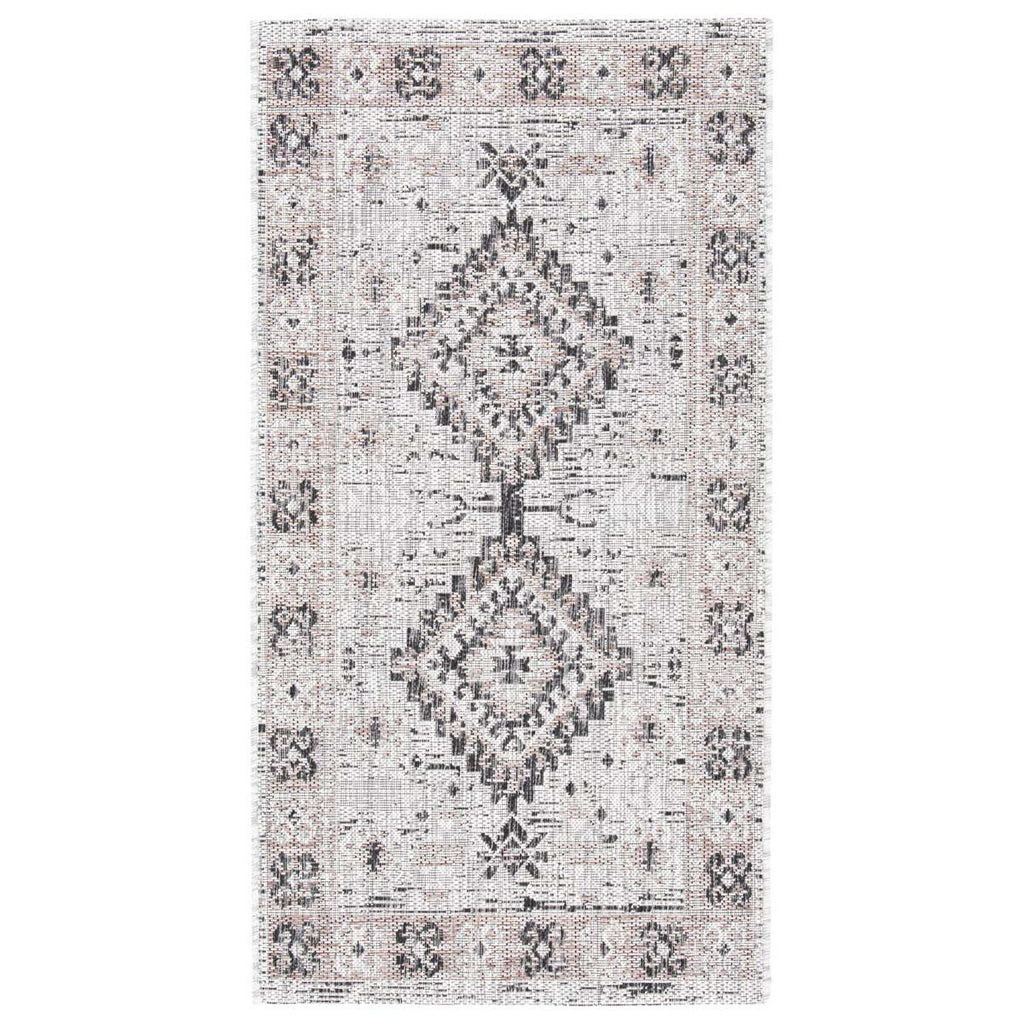 Safavieh Courtyard Rug Collection CY8734-37212 - Light Grey / Teal