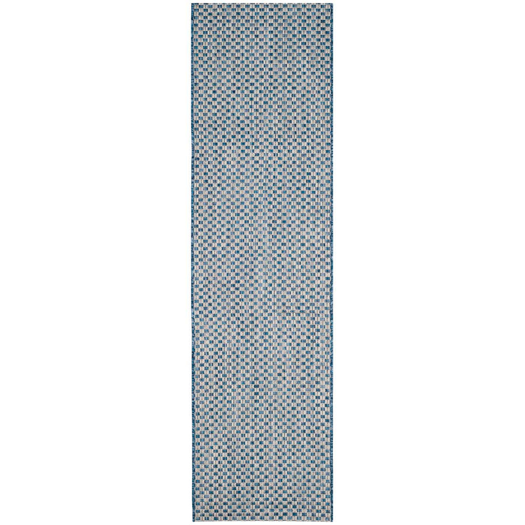 Safavieh Courtyard Rug Collection CY8653-37221 - Turquoise / Light Grey