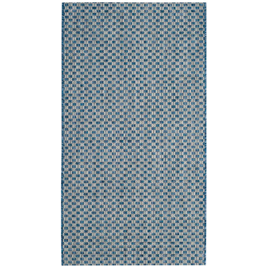 Safavieh Courtyard Rug Collection CY8653-36821 - Blue / Light Grey