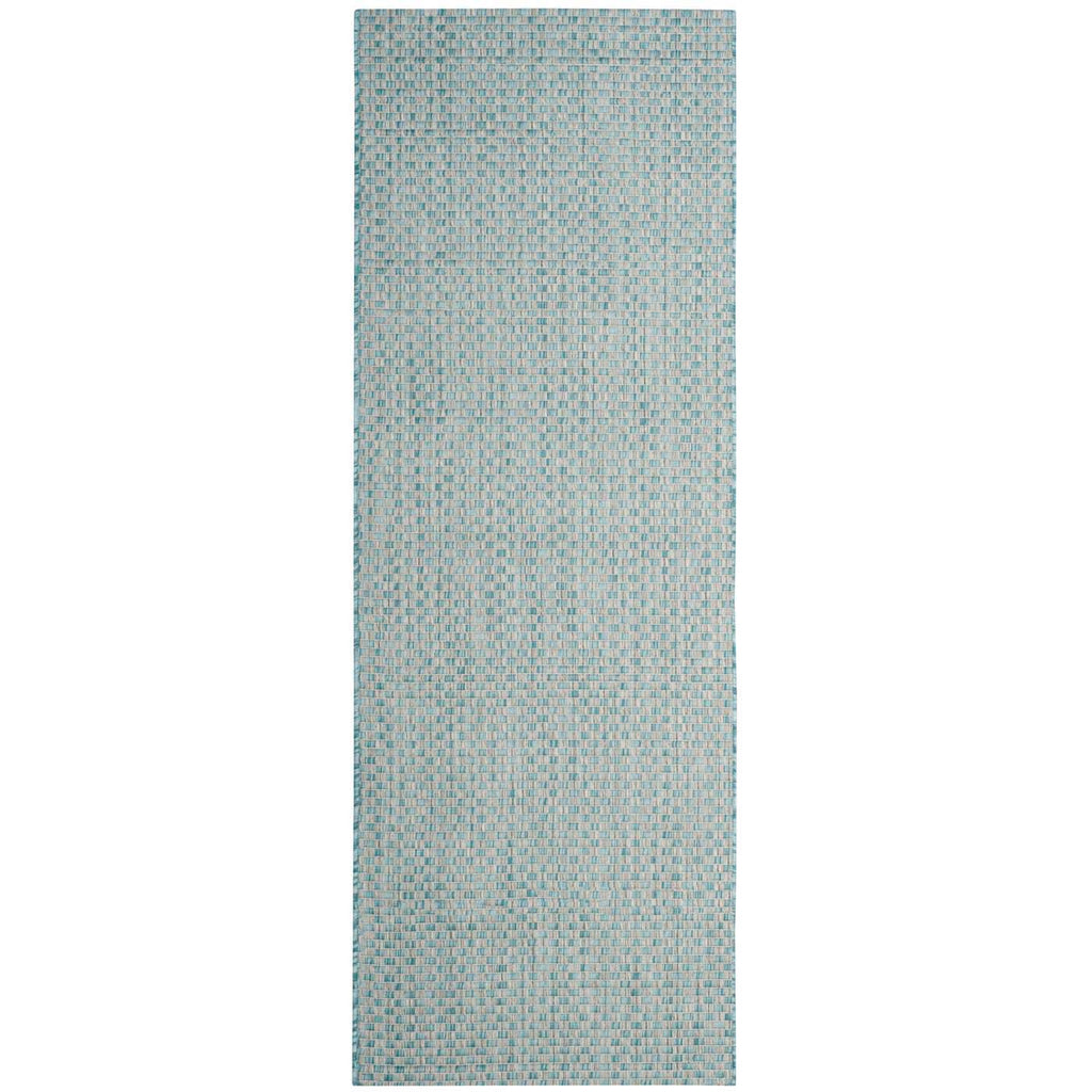 Safavieh Courtyard Rug Collection CY8653-37121 - Light Blue / Light Grey