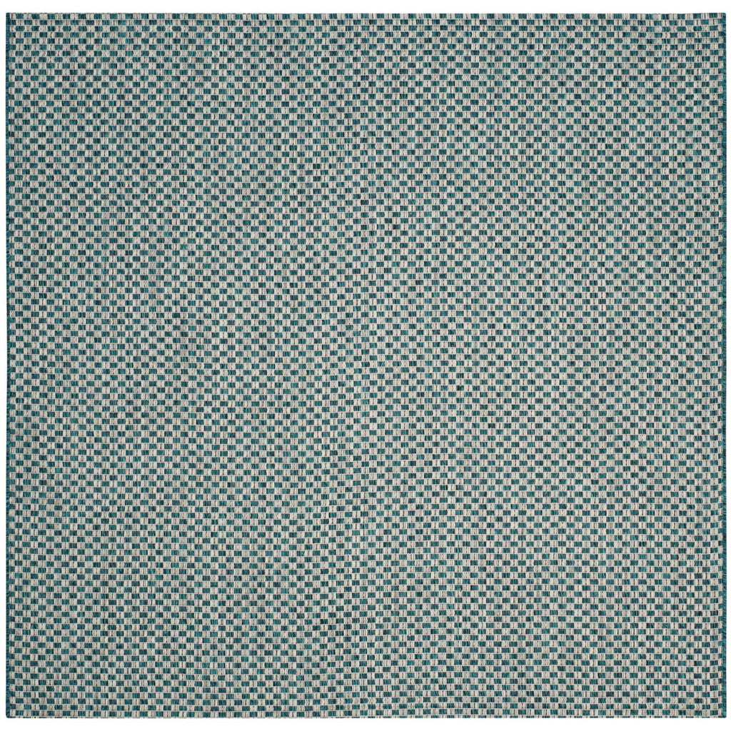 Safavieh Courtyard Rug Collection CY8653-37221 - Turquoise / Light Grey