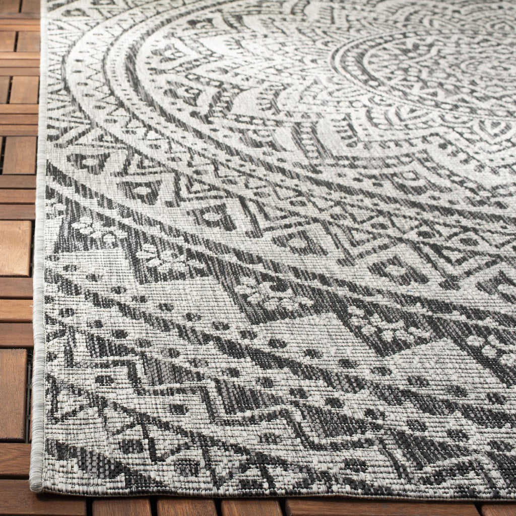 Contemporary Area Rug, CY8734-37612, 160 X 230 cm in Light Grey / Black