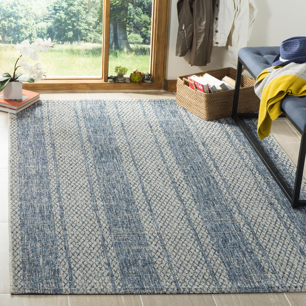 Contemporary Area Rug, CY8736-36812, 120 X 180 cm in Light Grey / Blue