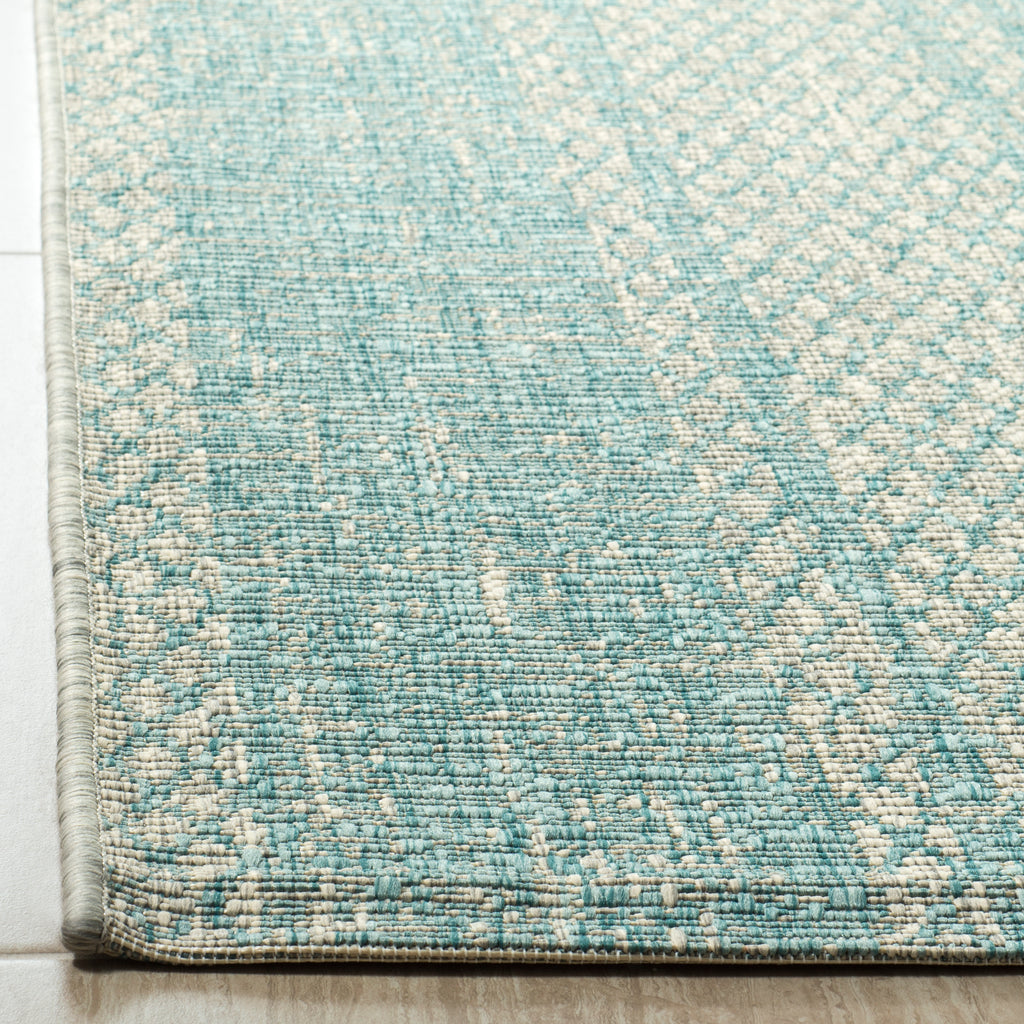 Contemporary Area Rug, CY8736-37112, 120 X 180 cm in Light Grey / Aqua