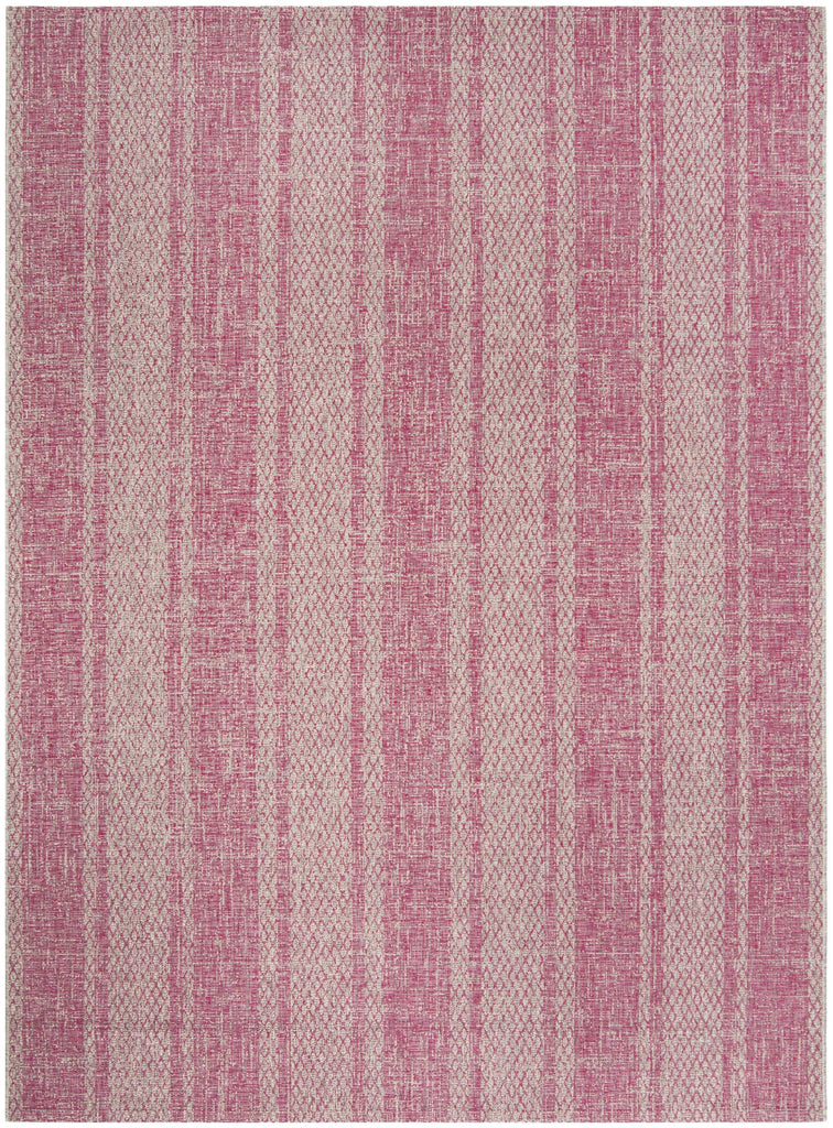 Contemporary Area Rug, CY8736-39712, 243 X 335 cm in Light Grey / Fuchsia