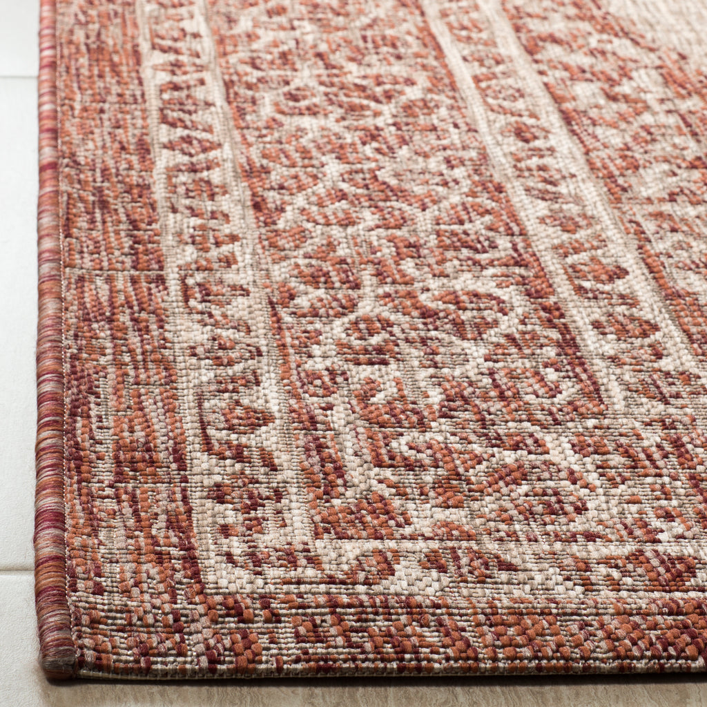 Contemporary Accent Rug, CY8751-36512, 60 X 109 cm in Light Beige / Terracotta