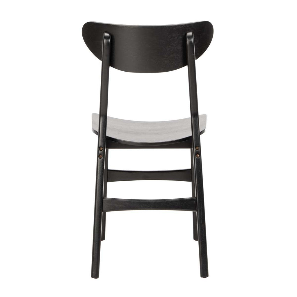 Safavieh Lucca Retro Dining Chair-Black (Set of 2)